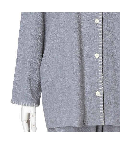 KID BLUE(キッドブルー)の「キッドブルー -ブランケットパイル -長袖パジャマ -KNCK528 -kidblue(ルームウェア/パジャマ・レディース・アイボリー/グレー・M)」の13枚目の写真