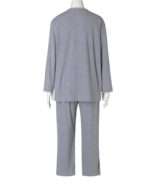 KID BLUE(キッドブルー)の「キッドブルー -ブランケットパイル -長袖パジャマ -KNCK528 -kidblue(ルームウェア/パジャマ・レディース・アイボリー/グレー・M)」の11枚目の写真