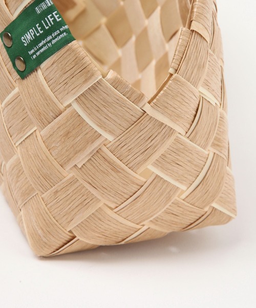 studio CLIP（スタディオクリップ）の「コットンウッドトライアングルバスケットM（収納グッズ・レディース・その他1・FREE）」の7枚目の写真