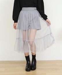 PINKHUNT（ピンクハント）の「PINKHUNT ピンクハント 裾切り替えチュールスカート付き ショートパンツ 0971K（その他パンツ）」