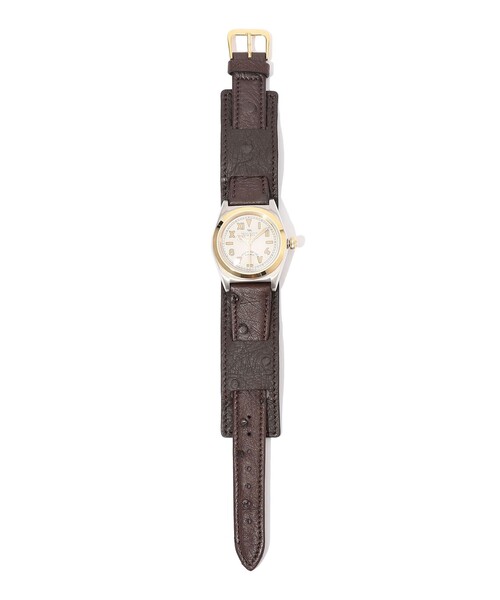 VAGUE WATCH CO.(ヴォーグウォッチカンパニー)の「【別注】VAGUE WATCH Vabble Combi オーストリッチベルト オートマチックウォッチ(アナログ腕時計・メンズ・シルバーグレー・FREE)」の2枚目の写真