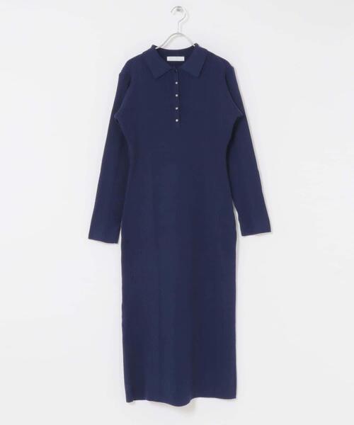 SENSE OF PLACE by URBAN RESEARCH（センスオブプレイスバイアーバンリサーチ）の「エリツキリブニットワンピース（ワンピース・レディース・モカ/イエロー/ネイビー/グレー・ONE）」の11枚目の写真