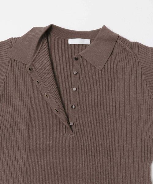 SENSE OF PLACE by URBAN RESEARCH（センスオブプレイスバイアーバンリサーチ）の「エリツキリブニットワンピース（ワンピース・レディース・モカ/イエロー/ネイビー/グレー・ONE）」の18枚目の写真