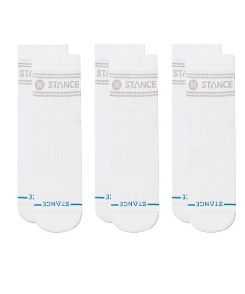 STANCE(スタンス)の「STANCE / スタンス VITAL QUARTER 3 PACK バイタル クウォーター 3パックソックス(ソックス/靴下・メンズ・ホワイト/ブラック/マルチ/パープル・FREE)」の1枚目の写真