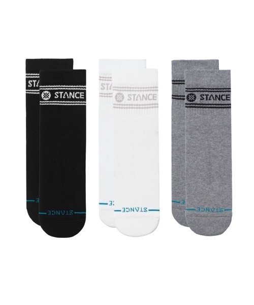STANCE(スタンス)の「STANCE / スタンス VITAL QUARTER 3 PACK バイタル クウォーター 3パックソックス(ソックス/靴下・メンズ・ホワイト/ブラック/マルチ/パープル・FREE)」の4枚目の写真