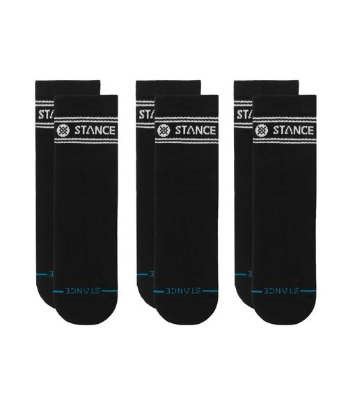 STANCE(スタンス)の「STANCE / スタンス VITAL QUARTER 3 PACK バイタル クウォーター 3パックソックス(ソックス/靴下・メンズ・ホワイト/ブラック/マルチ/パープル・FREE)」の2枚目の写真