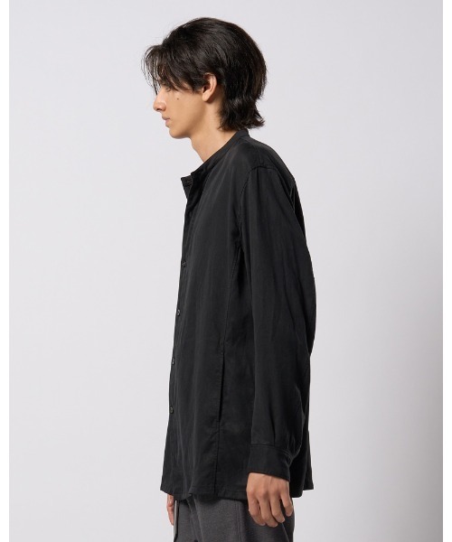 wjk(ダヴルジェイケイ)の「band collar shirt coat(シャツ/ブラウス・メンズ・ブラック/グレイッシュベージュ/オフホワイト・SMALL/MEDIUM/LARGE/X-LARGE)」の8枚目の写真