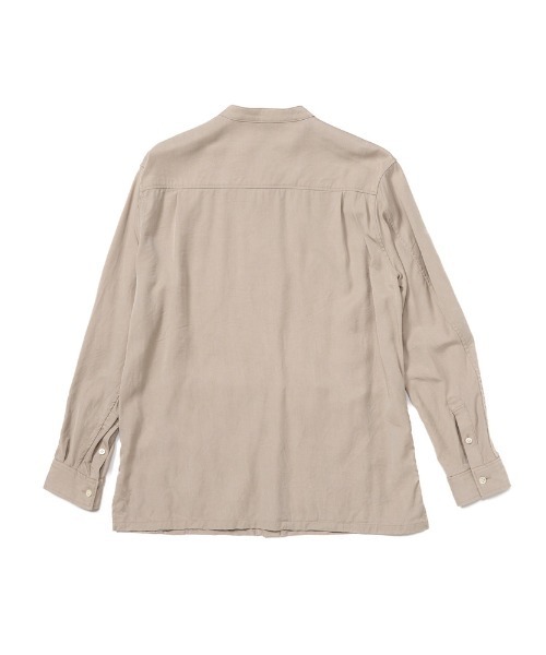 wjk(ダヴルジェイケイ)の「band collar shirt coat(シャツ/ブラウス・メンズ・ブラック/グレイッシュベージュ/オフホワイト・SMALL/MEDIUM/LARGE/X-LARGE)」の22枚目の写真