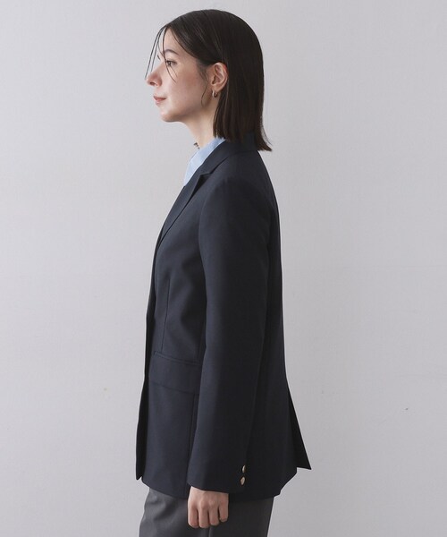 OPAQUE.CLIP（オペークドットクリップ）の「金ボタンダブルブレストテーラードジャケット【洗える】（テーラードジャケット・レディース・ネイビー・36/38/40/42）」の7枚目の写真