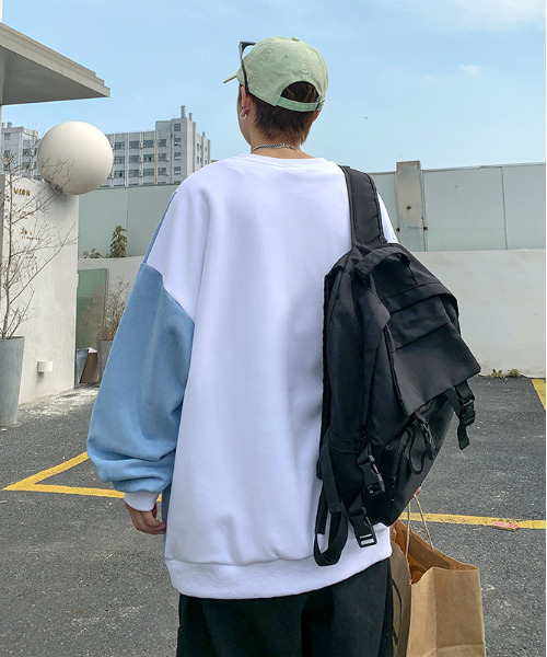 FVLMEN（フルメン）の「【FVLMEN】chain design sweat pullover/チェーン デザイン スウェット プルオーバー（スウェット・メンズ・ホワイト/ブラック・MEDIUM/LARGE/X-LARGE）」の4枚目の写真