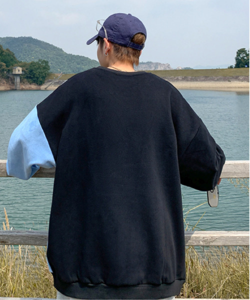 FVLMEN（フルメン）の「【FVLMEN】chain design sweat pullover/チェーン デザイン スウェット プルオーバー（スウェット・メンズ・ホワイト/ブラック・MEDIUM/LARGE/X-LARGE）」の10枚目の写真