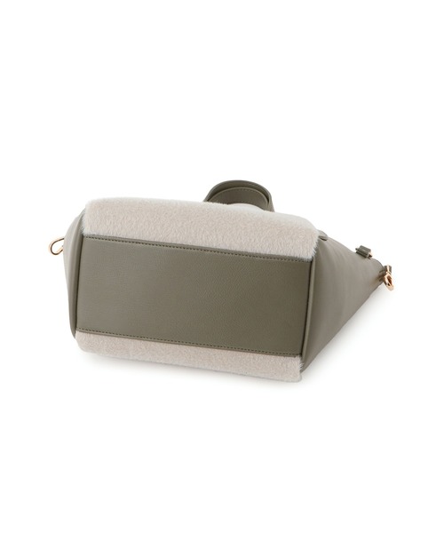 ROPE' PICNIC（ロペピクニック）の「me fit BAG ホースヘア調コンビスクエアフォルムバッグ/2WAY（トートバッグ・レディース・ブラック/グレー系その他/ブラウン系その他/グリーン系その他2・FREE）」の9枚目の写真