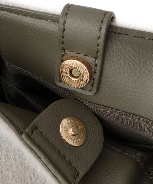 ROPE' PICNIC（ロペピクニック）の「me fit BAG ホースヘア調コンビスクエアフォルムバッグ/2WAY（トートバッグ・レディース・ブラック/グレー系その他/ブラウン系その他/グリーン系その他2・FREE）」の10枚目の写真