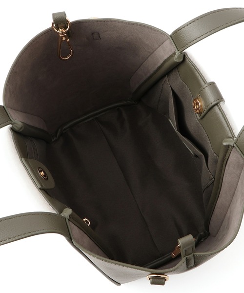 ROPE' PICNIC（ロペピクニック）の「me fit BAG ホースヘア調コンビスクエアフォルムバッグ/2WAY（トートバッグ・レディース・ブラック/グレー系その他/ブラウン系その他/グリーン系その他2・FREE）」の11枚目の写真