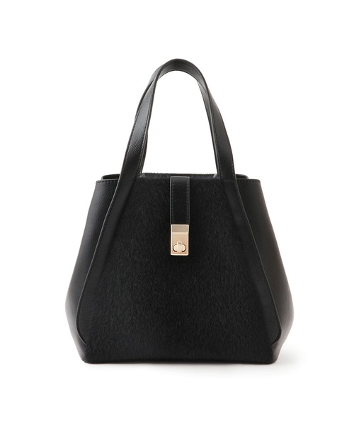 ROPE' PICNIC（ロペピクニック）の「me fit BAG ホースヘア調コンビスクエアフォルムバッグ/2WAY（トートバッグ・レディース・ブラック/グレー系その他/ブラウン系その他/グリーン系その他2・FREE）」の19枚目の写真