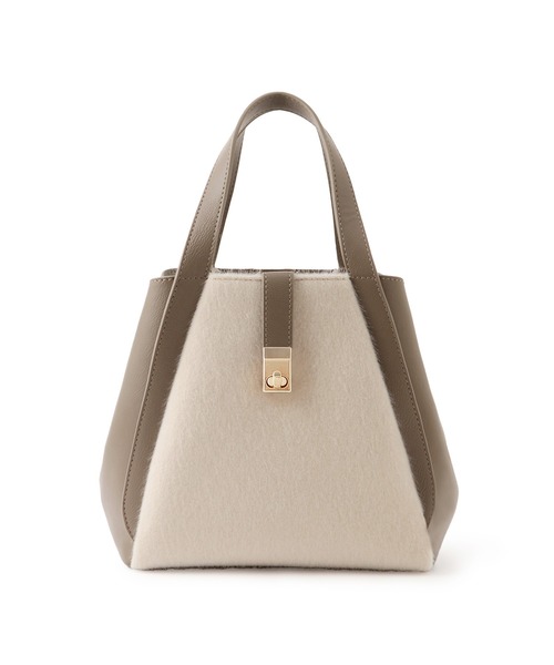 ROPE' PICNIC（ロペピクニック）の「me fit BAG ホースヘア調コンビスクエアフォルムバッグ/2WAY（トートバッグ・レディース・ブラック/グレー系その他/ブラウン系その他/グリーン系その他2・FREE）」の22枚目の写真