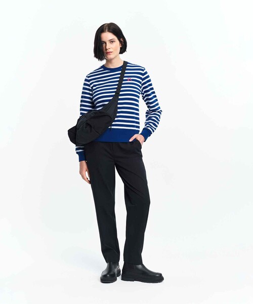AIGLE(エーグル)の「撥水 ソフトストレッチ テーパードパンツ(その他パンツ・レディース・ブラック/ベージュ・40/36/38)」の3枚目の写真