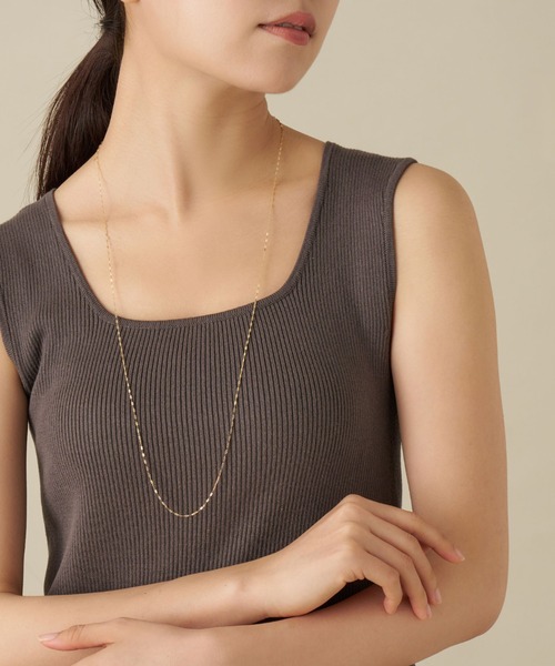 va vendome aoyama（ヴイエーヴァンドームアオヤマ）の「K10YG ゴールド チェーンネックレス・80cm（ネックレス・レディース・イエローゴールド・80ｃｍ）」の9枚目の写真