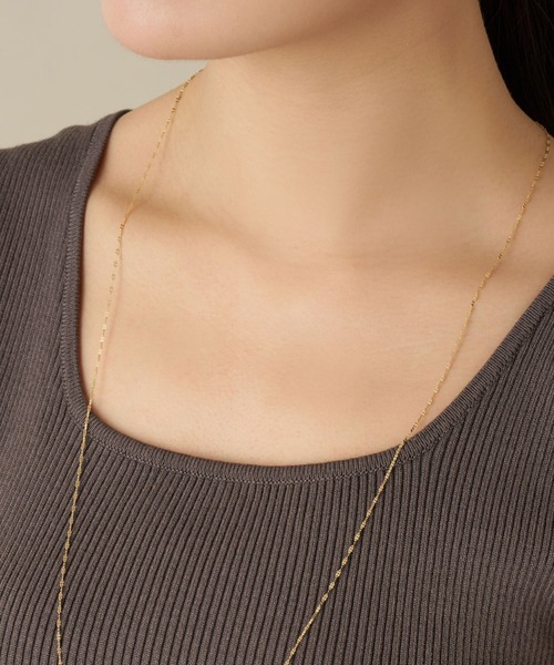 va vendome aoyama（ヴイエーヴァンドームアオヤマ）の「K10YG ゴールド チェーンネックレス・80cm（ネックレス・レディース・イエローゴールド・80ｃｍ）」の6枚目の写真