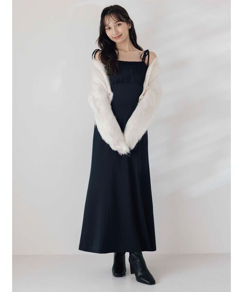 dazzlin（ダズリン）の「ルミナスカラーショートカーディガン（カーディガン/ボレロ・レディース・ピンク/イエロー/チャコールグレー/ブルー/オフホワイト・FREE）」の19枚目の写真