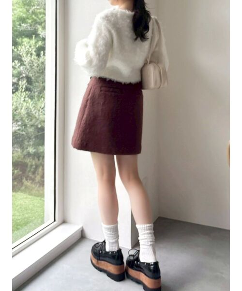 dazzlin（ダズリン）の「ルミナスカラーショートカーディガン（カーディガン/ボレロ・レディース・ピンク/イエロー/チャコールグレー/ブルー/オフホワイト・FREE）」の9枚目の写真