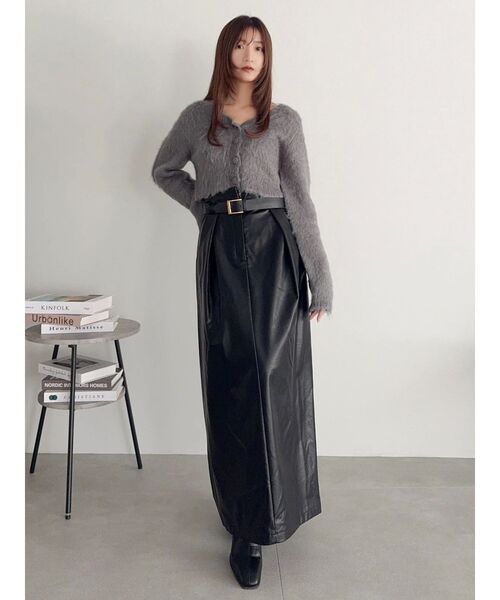 dazzlin（ダズリン）の「ルミナスカラーショートカーディガン（カーディガン/ボレロ・レディース・ピンク/イエロー/チャコールグレー/ブルー/オフホワイト・FREE）」の12枚目の写真