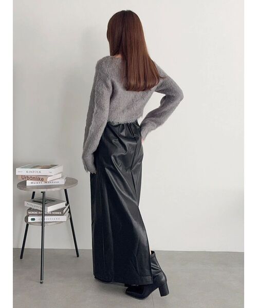 dazzlin（ダズリン）の「ルミナスカラーショートカーディガン（カーディガン/ボレロ・レディース・ピンク/イエロー/チャコールグレー/ブルー/オフホワイト・FREE）」の15枚目の写真