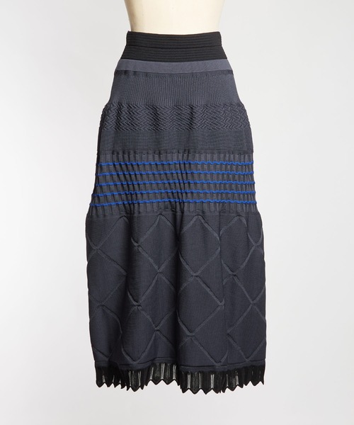 gomme（ゴム）の「マルチニットスカート（スカート・レディース・チャコールグレー/ブラック/ネイビー・FREE）」の16枚目の写真