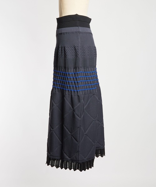gomme（ゴム）の「マルチニットスカート（スカート・レディース・チャコールグレー/ブラック/ネイビー・FREE）」の17枚目の写真