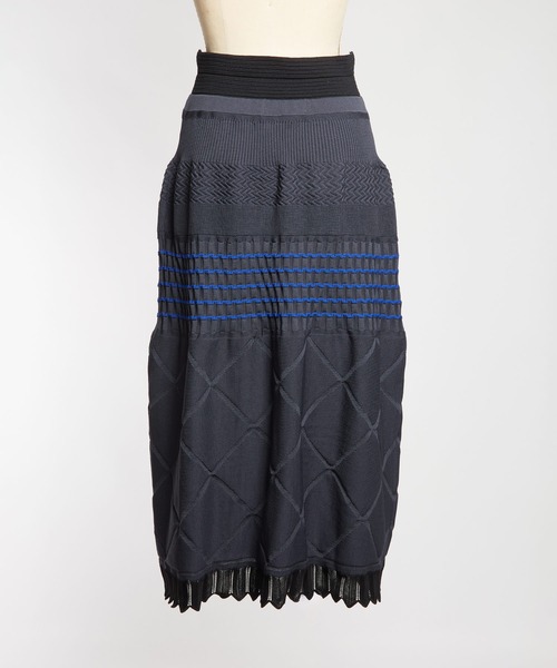 gomme（ゴム）の「マルチニットスカート（スカート・レディース・チャコールグレー/ブラック/ネイビー・FREE）」の18枚目の写真