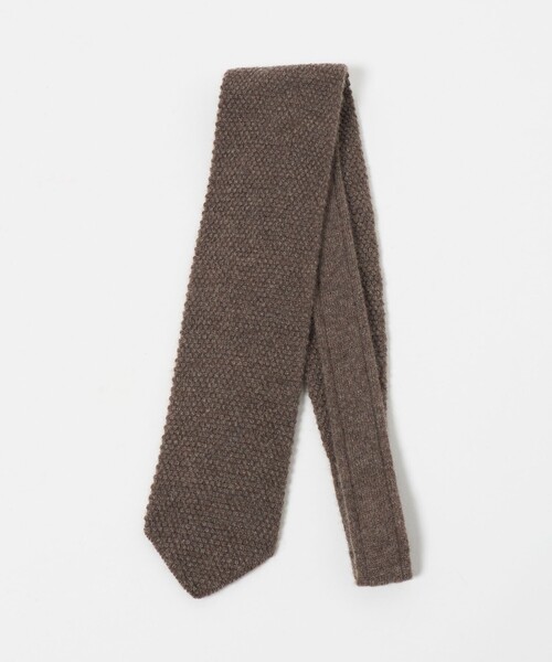 UNITED ARROWS（ユナイテッドアローズ）の「＜SOVEREIGN＞カシミヤ ニット ネクタイ（ネクタイ・メンズ・ブラック/ネイビー/ダークグレー/モカ・FREE）」の4枚目の写真