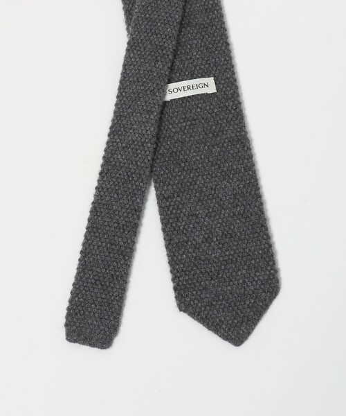 UNITED ARROWS（ユナイテッドアローズ）の「＜SOVEREIGN＞カシミヤ ニット ネクタイ（ネクタイ・メンズ・ブラック/ネイビー/ダークグレー/モカ・FREE）」の7枚目の写真