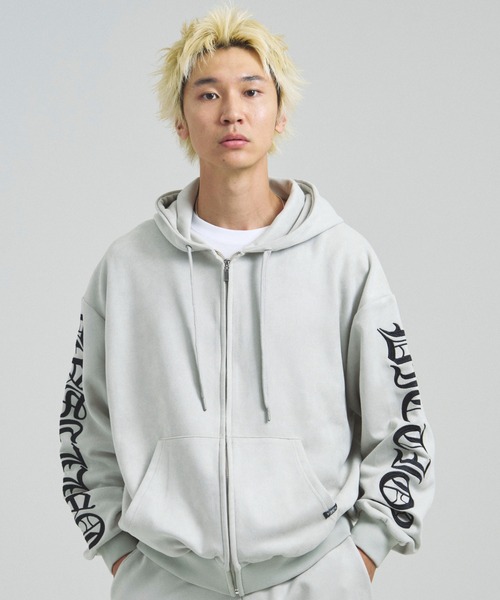 セール】GA SUEDE OE刺繍 ZIP-HOODIE（パーカー）｜GALLIS ADDICTION