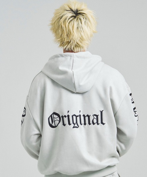 GA SUEDE OE刺繍 ZIP-HOODIE（パーカー）｜GALLIS ADDICTION（ガリス