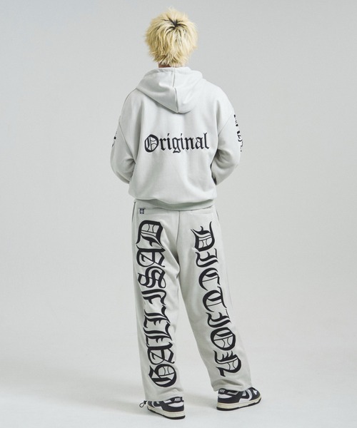 GALLIS ADDICTION（ガリスアディクション）の「GA SUEDE OE刺繍 ZIP-HOODIE（パーカー・メンズ・アイボリー/ブラック・M/L）」の17枚目の写真