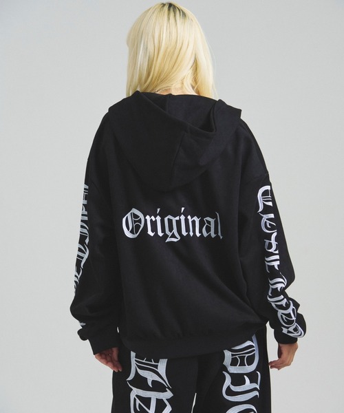 GA SUEDE OE刺繍 ZIP-HOODIE（パーカー）｜GALLIS ADDICTION（ガリス