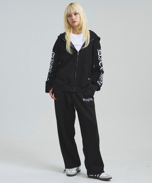 GA SUEDE OE刺繍 ZIP-HOODIE（パーカー）｜GALLIS ADDICTION（ガリス