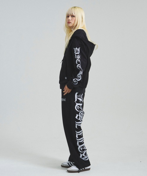 GA SUEDE OE刺繍 ZIP-HOODIE（パーカー）｜GALLIS ADDICTION（ガリス