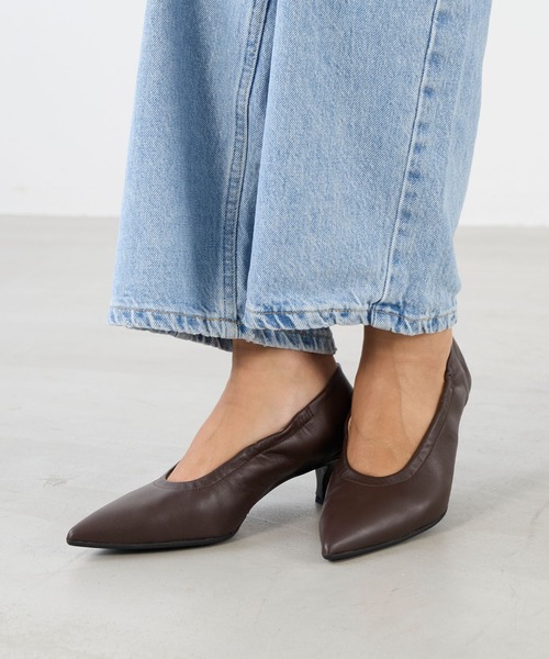 FABIO RUSCONI(ファビオルスコーニ)の「【FABIO RUSCONI】ポインテッドトゥパンプス-GABRY(パンプス・レディース・ピンク/ブラウン・36/37)」の2枚目の写真