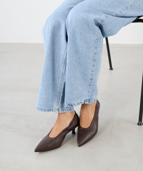 FABIO RUSCONI(ファビオルスコーニ)の「【FABIO RUSCONI】ポインテッドトゥパンプス-GABRY(パンプス・レディース・ピンク/ブラウン・36/37)」の10枚目の写真