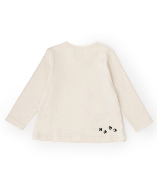 KP（ケーピー）の「ベーカリーmimiちゃんアップリケ 長袖Tシャツ（Tシャツ/カットソー・キッズ・ピンク/オフホワイト・80ｃｍ/90cm/100cm/110cm/120cm/130cm/140cm）」の5枚目の写真