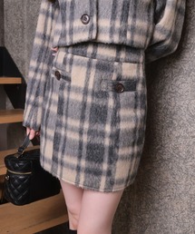 LIPSERVICE | シャギーチェック台形スカート(スカート)