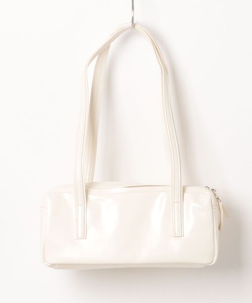 an meets zakka(アンミツザッカ)の「an meets zakka 2連チェーンデザイン合成皮革ミニボストンバッグ(ボストンバッグ・レディース・ホワイト/ブラウン/レッド/ブラック・ONESIZE)」の5枚目の写真