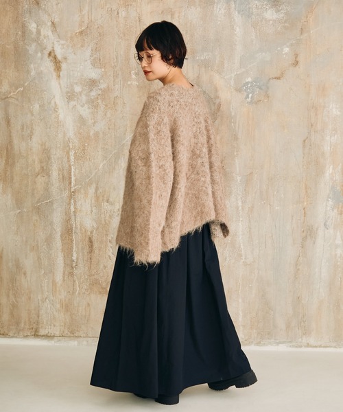 Crisp（クリスプ）の「ドッキングボーダーTワンピース（ワンピース・レディース・ブラック/ブラウン・FREE）」の9枚目の写真