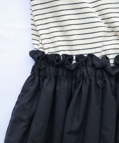 Crisp（クリスプ）の「ドッキングボーダーTワンピース（ワンピース・レディース・ブラック/ブラウン・FREE）」の22枚目の写真