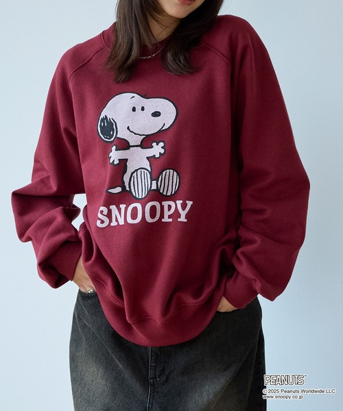 ビンテージ　スヌーピー SNOOPY プリントスウェット セール】【PEANUTS SNOOPY】別注 ピーナッツ スヌーピー ヴィンテージ