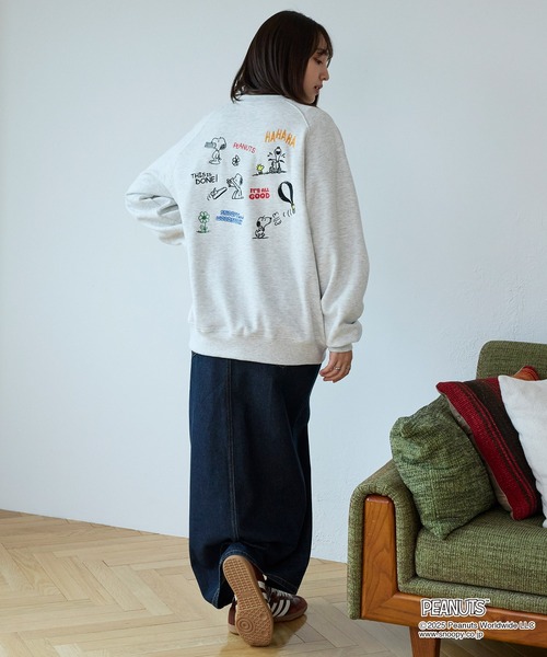 PEANUTS SNOOPY】別注 ピーナッツ スヌーピー ヴィンテージライク 刺繍