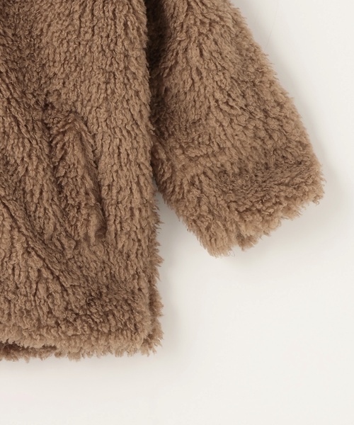 by LOVEiT（バイラビット）の「リボンポイントファーブルゾン（ブルゾン・キッズ・ベージュ/モカ・150cm/130cm/160cm/140cm/120cm）」の11枚目の写真