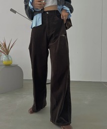 WILLFULLY | corduroy loose asymmetry notch PT(その他パンツ)