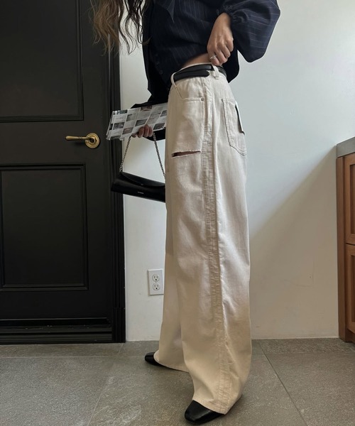 セール】corduroy loose asymmetry notch PT（その他パンツ